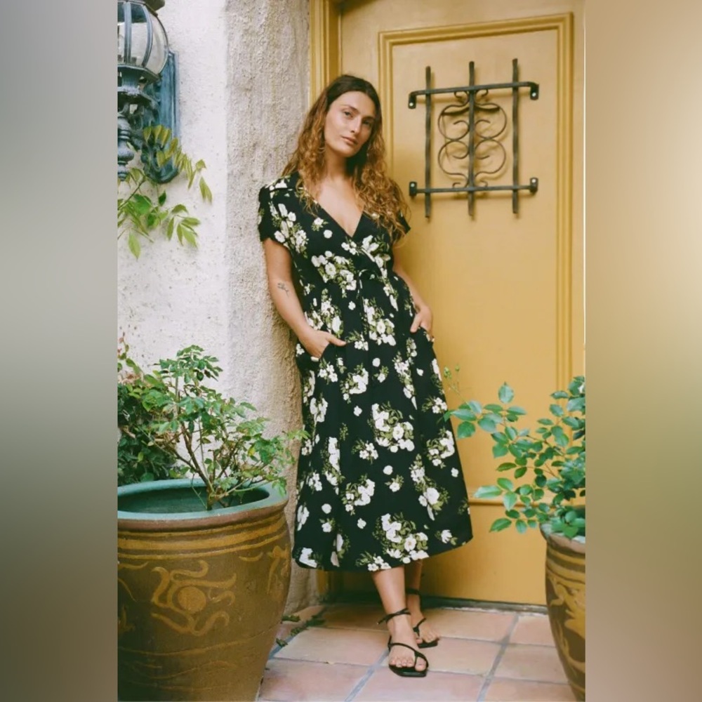 Christy Dawn The Simple Dawn Dress in Sable Posey Size XL